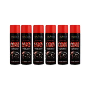 واکس تمیزکننده و براق کننده لاستیک دوپلی کالر مدل shine 6 حجم 500 میلی لیتر مجموعه 6 عددی
