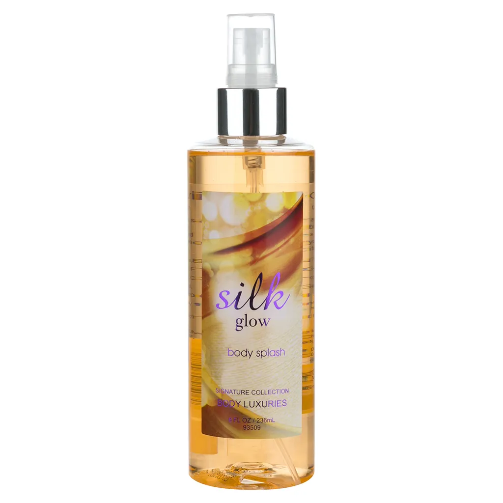 اسپری خوشبو کننده بدن زنانه بادی لاکچری مدل Silk Glow حجم 236 میلی لیتر