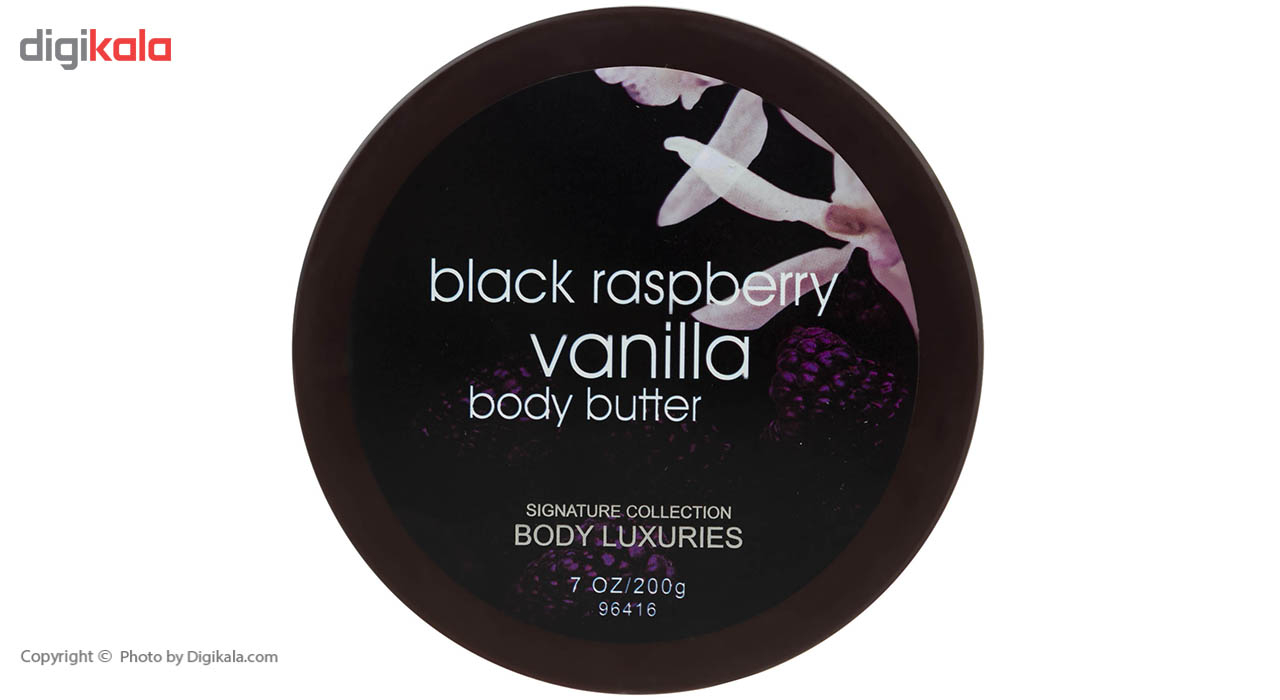 کره بدن بادی لاکچری مدل Black Raspberry Vanilla مقدار 200 گرم