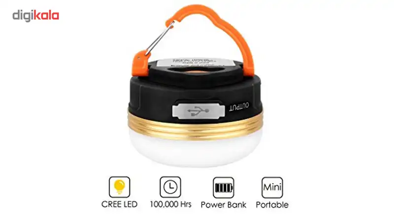 چراغ قوه فانوسی شارژی کمپینگ و شارژر همراه مدل ASSPECIAL-T29