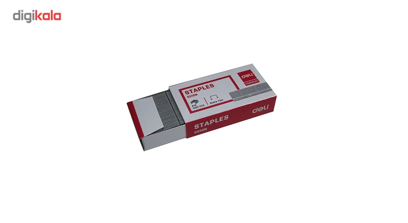 عکس شماره 2 : سوزن منگنه دلی مدل 0010n سایز 10 بسته 1000 عددی