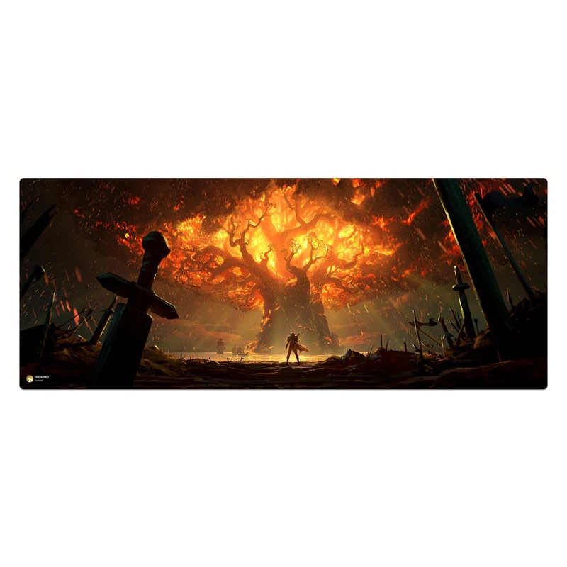 ماوس پد هومرو مدل HX611 طرح World of Warcraft سایز 40x100 سانتی‌متر