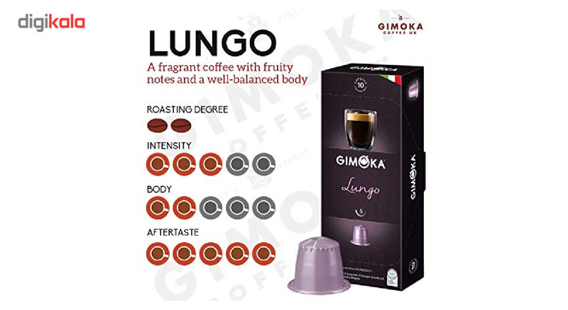 کپسول نسپرسو جیموکا مدل Lungo بسته 100 عددی