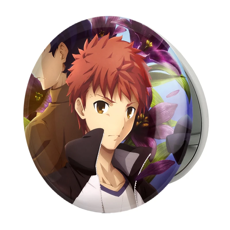 آینه جیبی خندالو طرح شیرو انیمه فیت استی نایت Fate Stay Night مدل تاشو کد 22789 