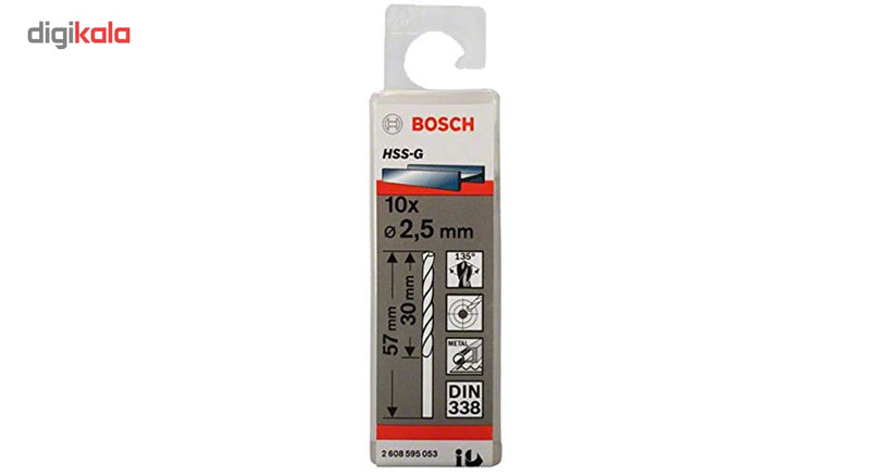 مجموعه 10 عددی مته فلز بوش مدل 2608595053 مجموعه 10 عددی مته فلز بوش مدل 2608595053
