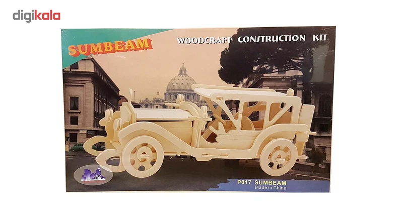 عکس شماره 3 : پازل چوبی 3 بعدی مدل اتومبیل قدیمی