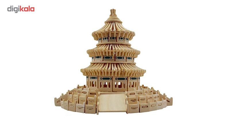 پازل ساختنی چوبی مدل معبد بهشت