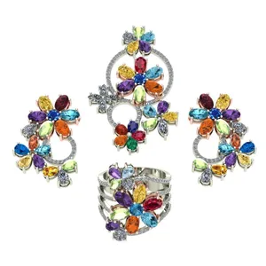 نیم ست طلا اونیکست مدل  Multi-Color 1671-2-3