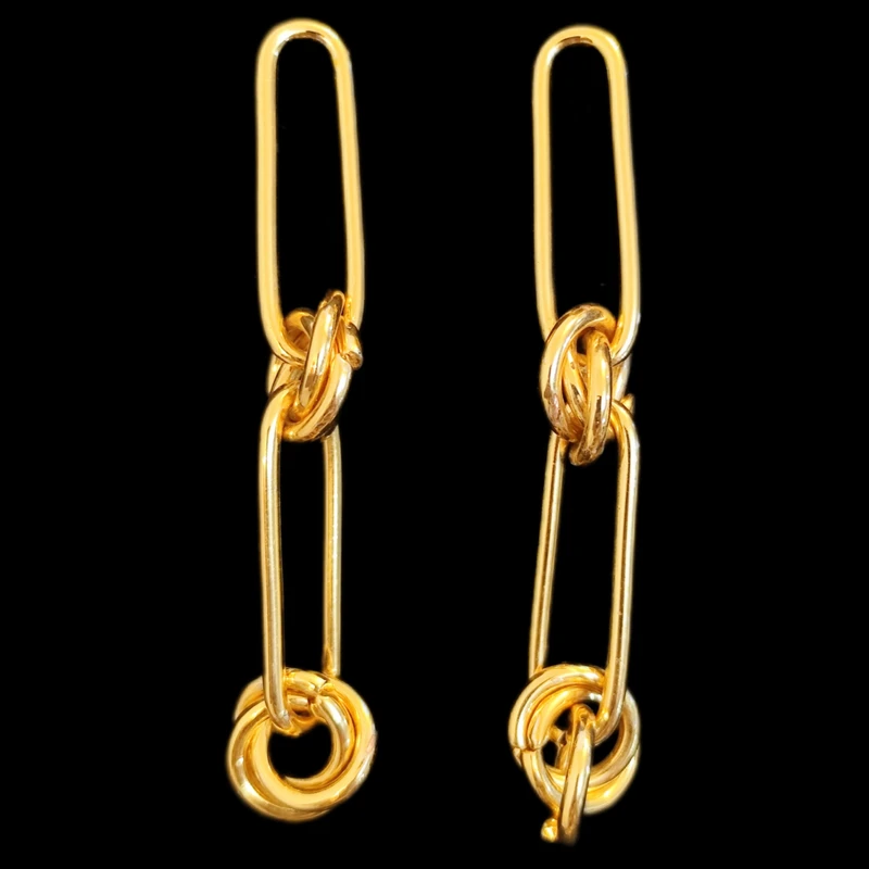 گوشواره میخی زنانه مدل زنجیر