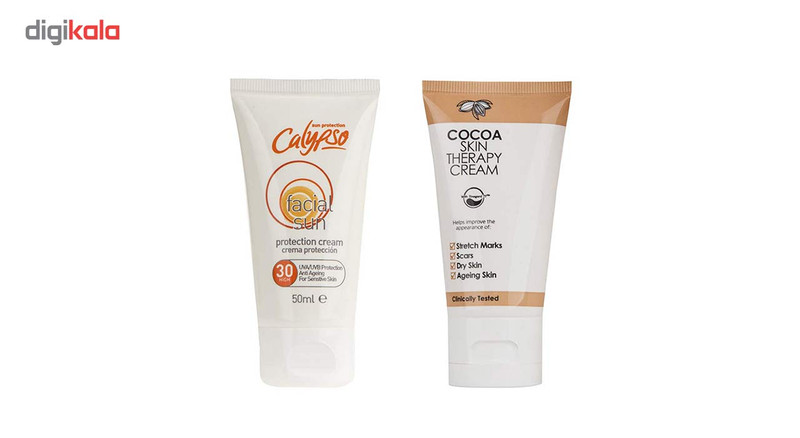 کرم ضد آفتاب کالیپسو با SPF30 حجم 50 میلی‌لیتر به همراه کرم دست و صورت مدل Cocoa