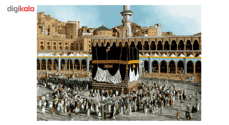 نخ و نقشه تابلو فرش سیرمان طرح کعبه کد 1856