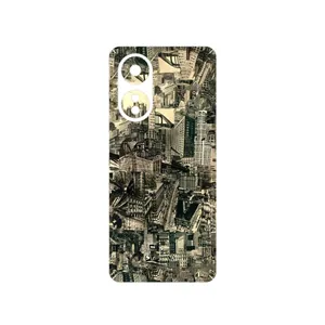 MAHOOT Collage of Skyscraper Cover Sticker for Oppo A58 4G