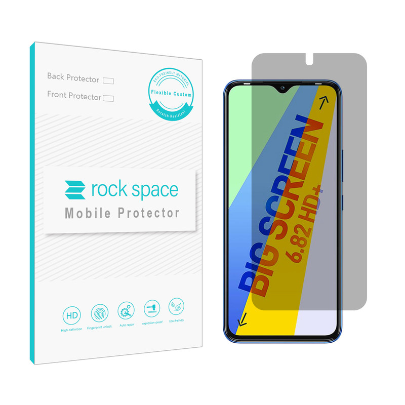 محافظ صفحه نمایش حریم شخصی راک اسپیس مدل HyPRV مناسب برای گوشی موبایل اینفینیکس Smart 6 Plus India