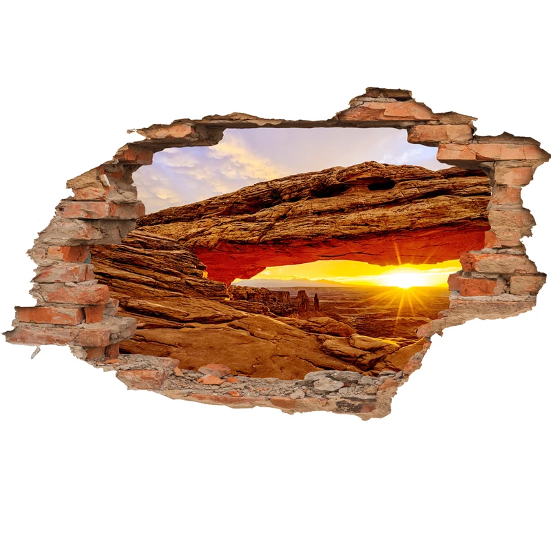 استیکر سه بعدی ژیوار طرح غروب سنگی