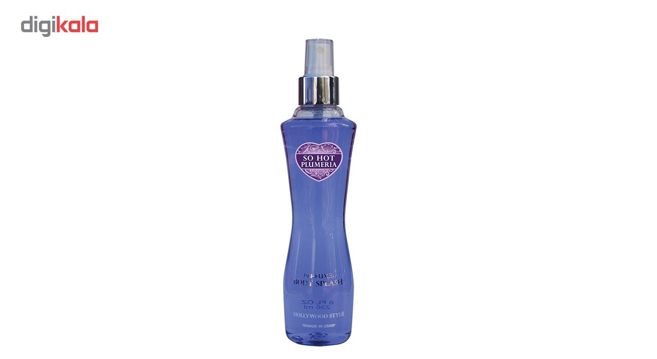 اسپری خوش بو کننده بدن هالیوود استایل مدل So Hot Plumeria حجم 236 میلی لیتر -  - 2