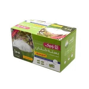 کیسه زباله بادوک مدل A02 رول 100 عددی