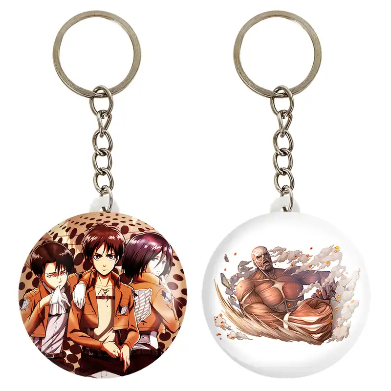 جاکلیدی خندالو مدل میکاسا و ارن و لیوای انیمه اتک آن تایتان کد 1852718532 مجموعه 2 عددی