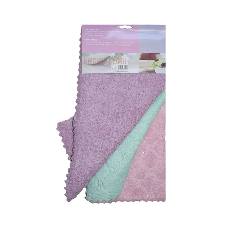 دستمال نظافت مدل میکروفایبر  مجموعه 3 عددی