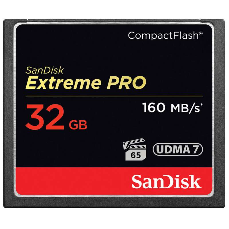 کارت حافظه CompactFlash سن دیسک مدل Extreme Pro سرعت 160MBps ظرفیت 32 گیگابایت کارت حافظه CompactFlash سن دیسک مدل Extreme Pro سرعت 160MBps ظرفیت 32 گیگابایت
