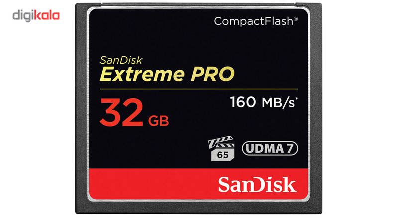 کارت حافظه CompactFlash سن دیسک مدل Extreme Pro سرعت 160MBps ظرفیت 32 گیگابایت
