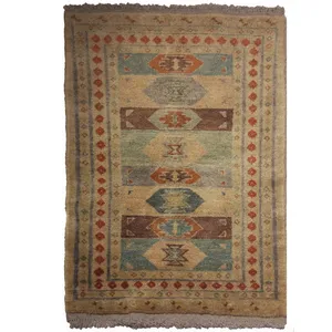 فرش دستبافت نرمین کسا طرح ترکمنی کد NKP.A 112