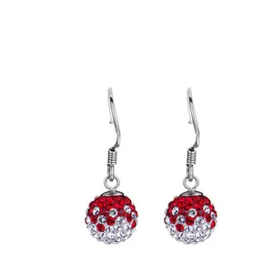 گوشواره نقره الیور وبر مدل کره  7603-RED