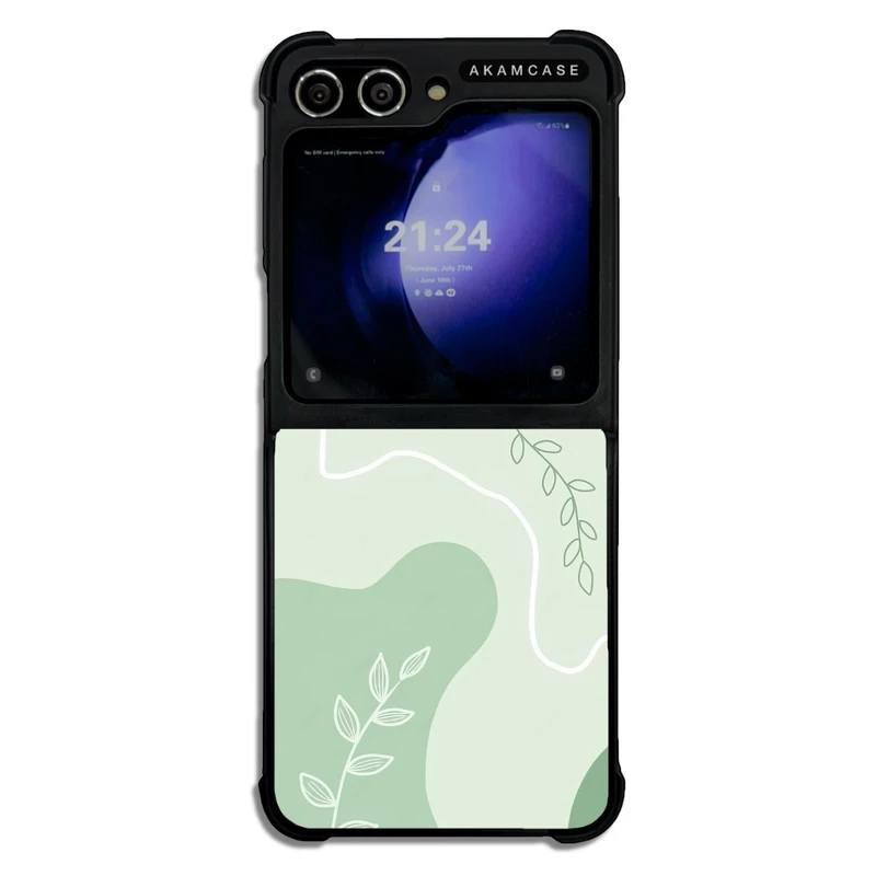 کاور آکام مدل AMC-WSGZFLIP5-LEAVES-29 مناسب برای گوشی موبایل سامسونگ Galaxy Z Flip 5