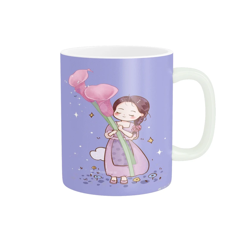 ماگ پاد آفرین مدل فانتزی طرح دختر کیوت و ناز کد p9488