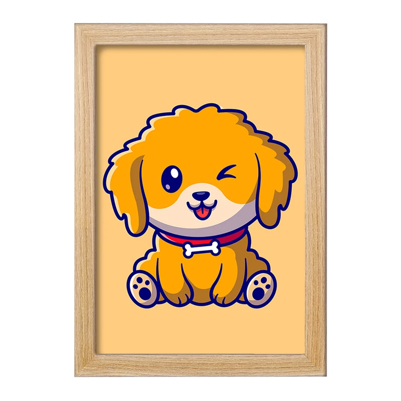 تابلو خندالو مدل  حیوانات بامزه سگ کد 25423