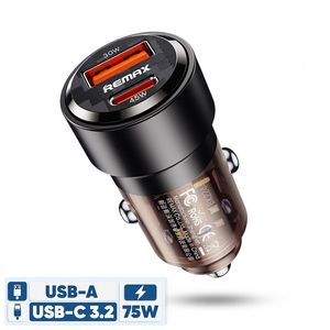 شارژر فندکی 75 وات دو پورت ریمکس مدل RCC 360