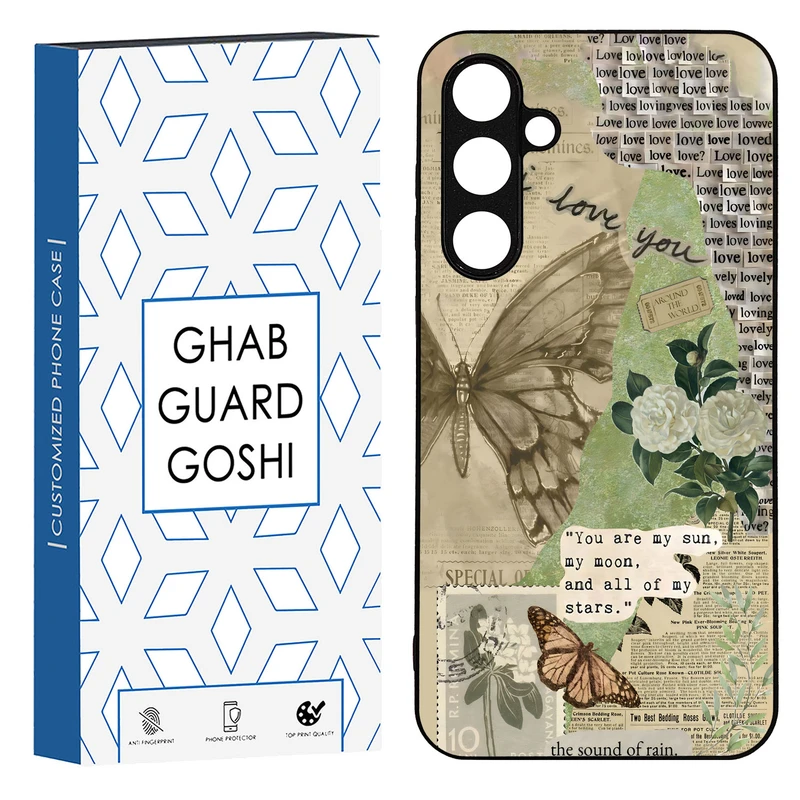 کاور قاب گارد گوشی طرح پروانه کد TPU-162 مناسب برای گوشی موبایل سامسونگ Galaxy A54