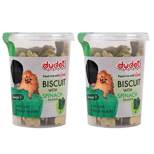 تشویقی سگ دودوتی مدل Spinach وزن 150 گرم بسته 2 عددی
