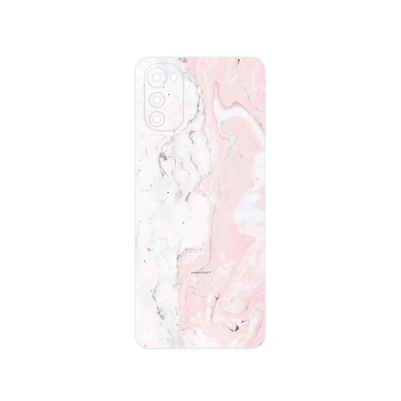 برچسب پوششی ماهوت مدل Blanco_Pink_Marble مناسب برای گوشی موبایل موتورولا Moto E32s