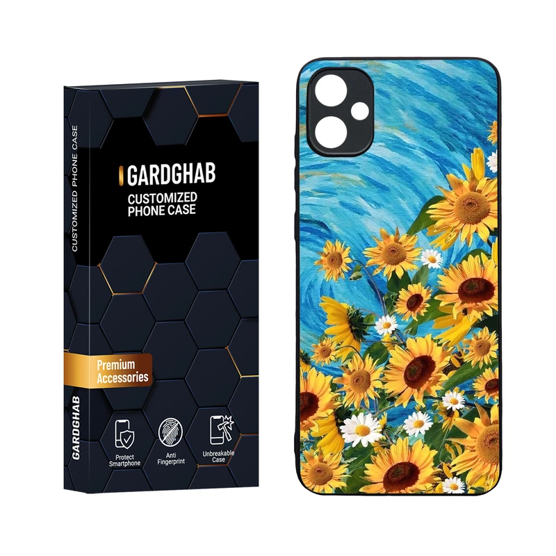 کاور گارد قاب مدل دورژله ای پشت گلس هنری مناسب برای گوشی موبایل سامسونگ Galaxy A05