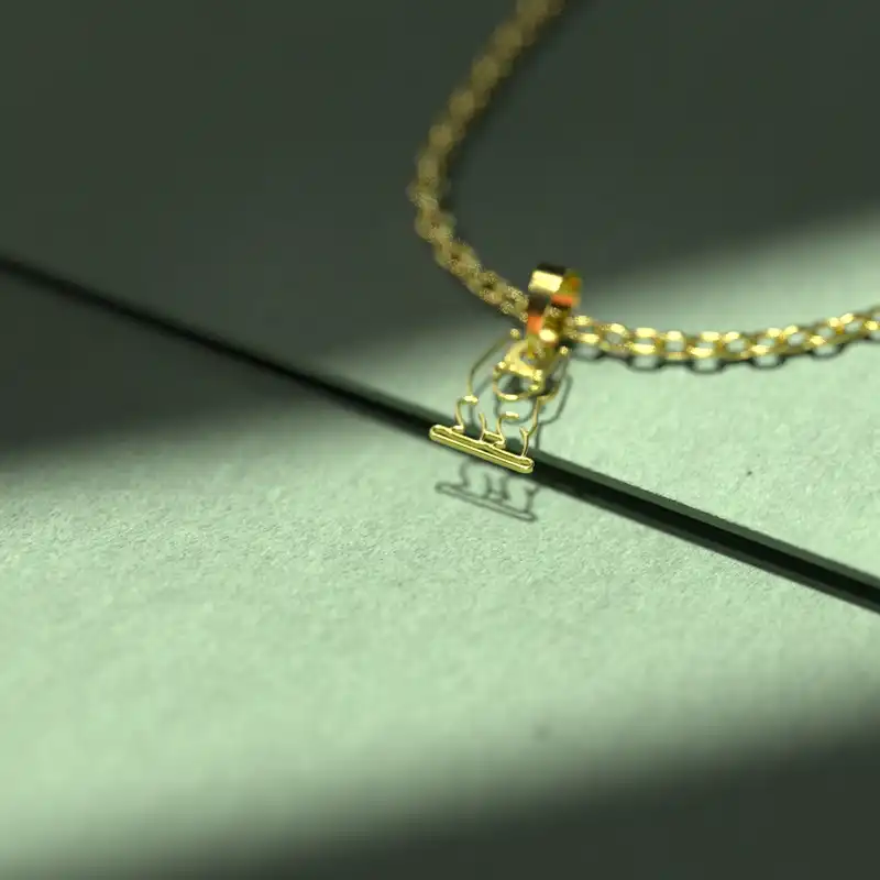 گردنبند طلا 18 عیار زنانه مدوپد مدل میمون کد B3-1-1010