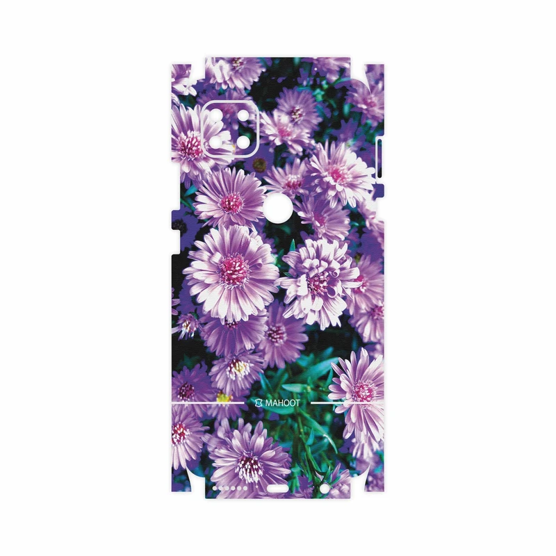 برچسب پوششی ماهوت مدل Purple-Flower-FullSkin مناسب برای گوشی موبایل موتورولا MOTO G 5G