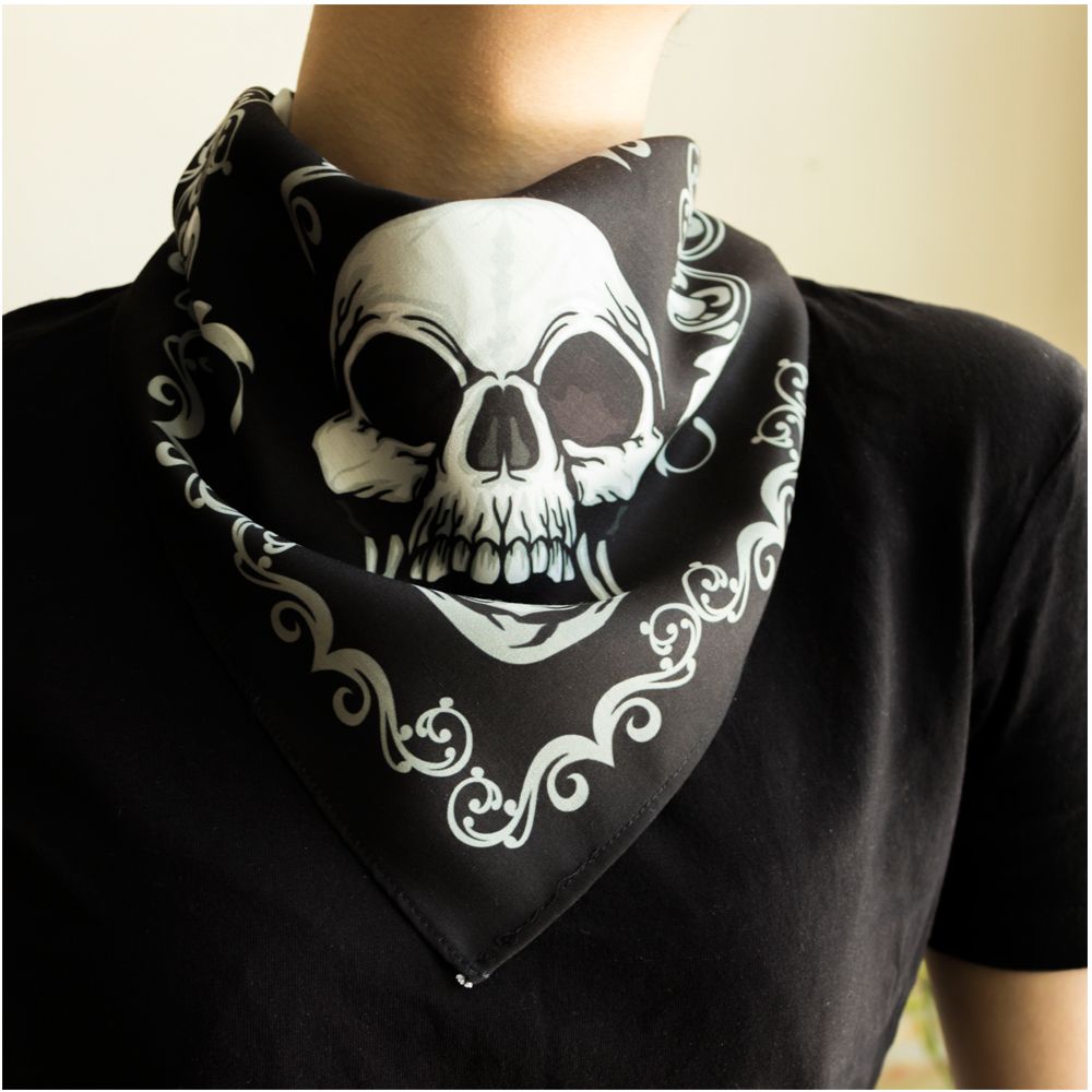دستمال سر و گردن هاماگراف مدل skulls body -  - 4