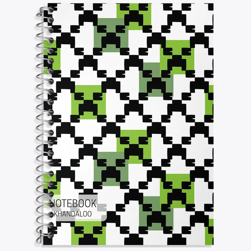 دفتر زبان 50 برگ خندالو مدل دو خط طرح ماینکرافت (Minecraft) کد N542