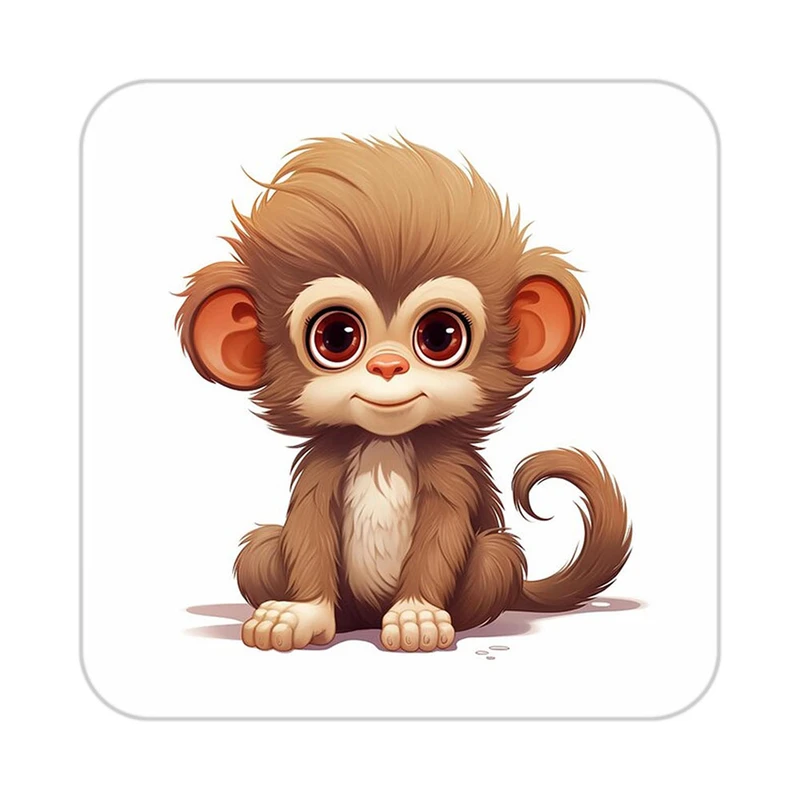 زیر لیوانی کاکتی طرح حیوانات کارتونی مدل mp28285