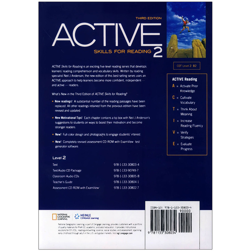 کتاب ACTIVE Skills for Reading 2 3rd Edition اثر Neil J. Anderson انتشارات اف تي پرس کتاب ACTIVE Skills for Reading 2 3rd Edition اثر Neil J. Anderson انتشارات اف تي پرس