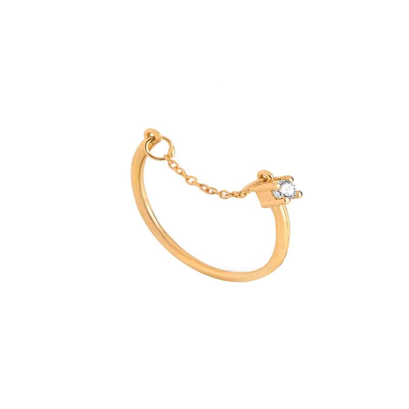 انگشتر طلا 18 عیار زنانه کیا گالری مدل AR465