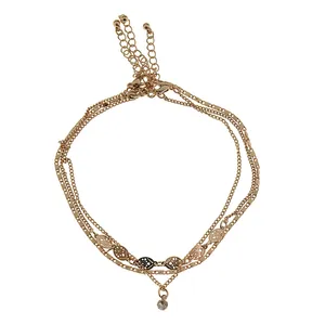 پابند زنانه مدل زنجیری طرح نگین 0058