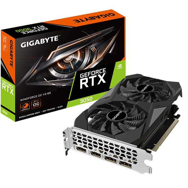 کارت گرافیک گیگابایت مدل  GeForce RTX 3050 WINDFORCE OC V2 6G