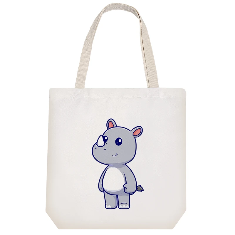 ساک خرید خندالو مدل حیوانات بامزه کرگدن کد 3202