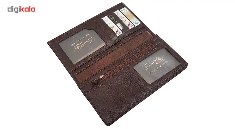 کیف پول طرح فلوتر چرم آنیل مدل آروشا