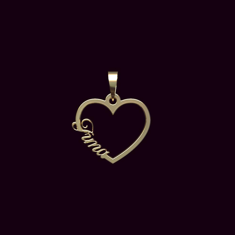 آویز گردنبند طلا 18 عیار زنانه مدوپد مدل اسم ایرما irma کد PB1-10338