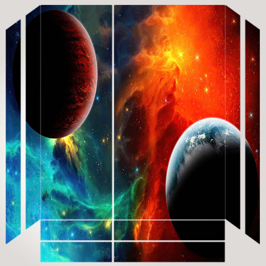 برچسب پلی استیشن ۴ طرح colorful nebula  کد PS-10235