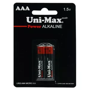باتری نیم قلمی یونی مکس مدل power-alkaline کد 001