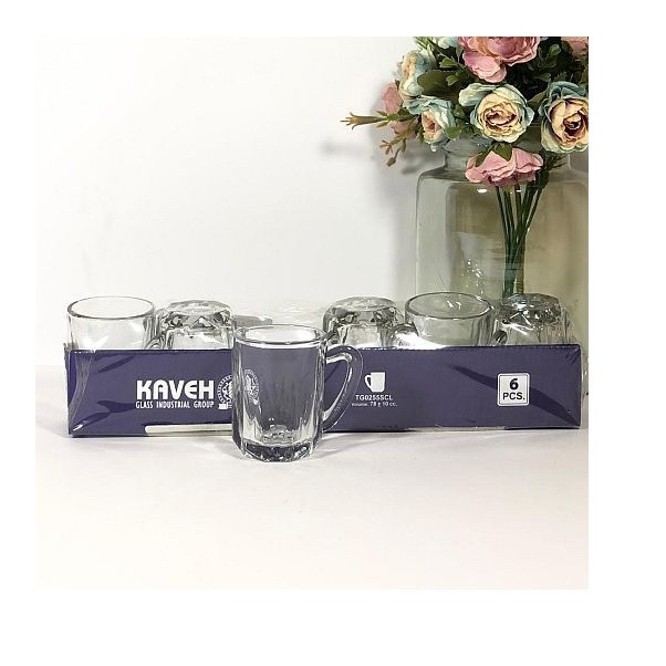 استکان مدل شیرینگ کد 078 مجموعه شش عددی