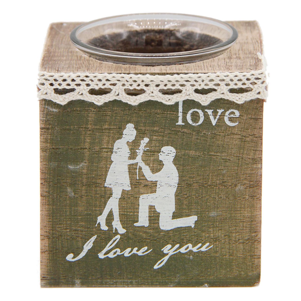 جاشمعی دو تکه مدل love